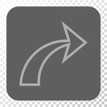 Redo Rounded Square Button 스톡 일러스트