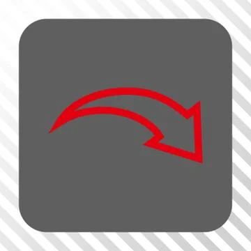 Redo Rounded Square Button Illustrazione stock