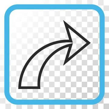 Redo Vector Icon In a Frame Stock Illustration