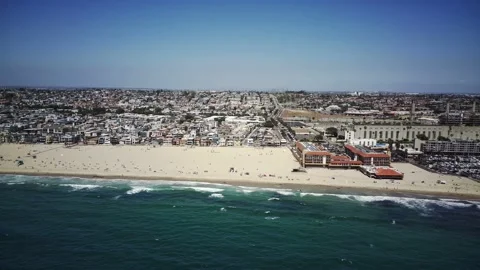 Redondo Beach Fly Over 2 動画素材 197574023