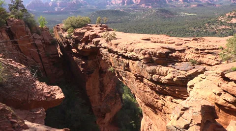 Redrock Arch Bridge Stock Footage 24591664