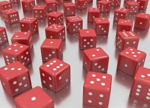 Reds dice Stock Illustration