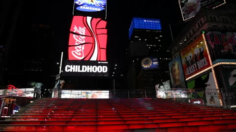 Redseat at Times Square Video stock 1807743