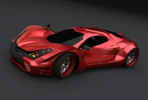 Redstone racing car Stock Illustration