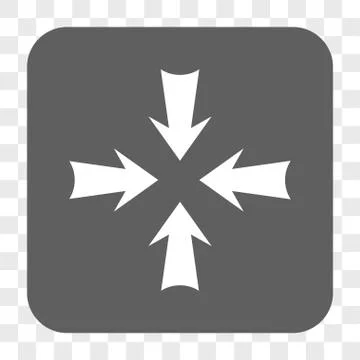 Reduce Arrows Rounded Square Button Stock Illustration