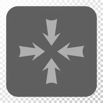 Reduce Arrows Rounded Square Button Stock Illustration