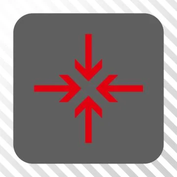 Reduce Arrows Rounded Square Button Stock Illustration