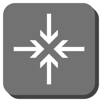 Reduce Arrows Rounded Square Vector Icon Stock Illustration