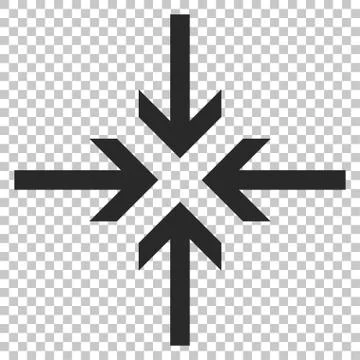 Reduce Arrows Vector Icon Stock Illustration