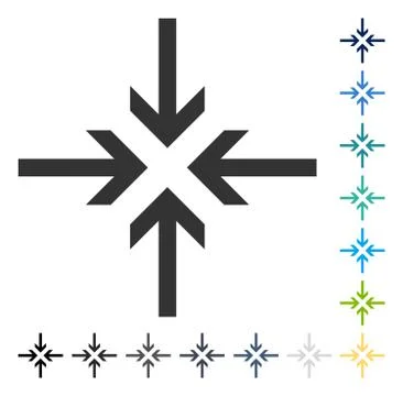 Reduce Arrows Vector Icon Stock Illustration