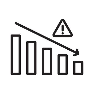 Reduce Business Risk icon vector image.  Illustrazione stock