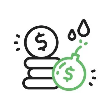 Reduce Business Risk icon vector image. Illustrazione stock