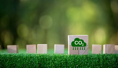 Reduce CO2 emissions to limit climate change and global warming. Low greenh.. Stock Photos