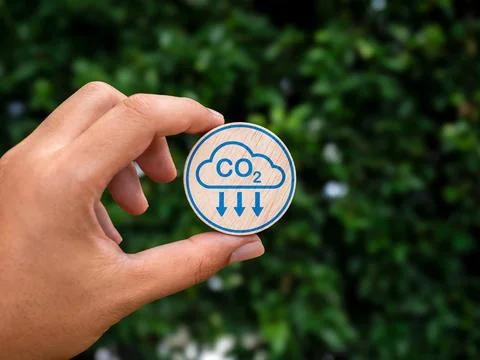 Reduce CO2 emissions to limit climate change and global warming, net zero c.. Stock Photos