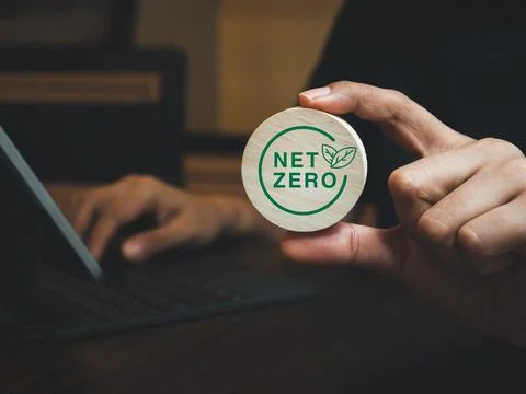 Reduce CO2 emissions to limit climate change and global warming, net zero c.. Stock Photos