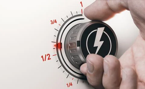 Reduce electricity consumption. Energy efficient. 库存照片