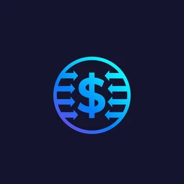 Reduce or decrease costs, vector Illustrazione stock