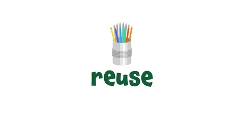 Reduce, reuse, recycle Stock Footage 108844576