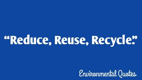 Reduce, Reuse, Recycle. イラスト素材
