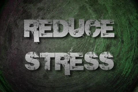 Reduce stress concept Stock Illustration