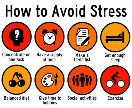 Reduce stress Stock Illustration