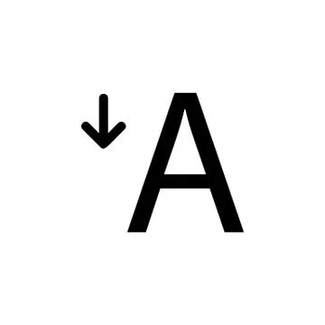 Reduce, text icon. Simple glyph vector of text editor set icons for UI and UX Stock Illustration