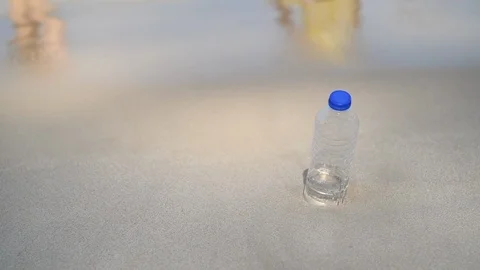 Reduce the use of plastic bottles, recycling the empty used plastic bottle. Stock Footage 127495126