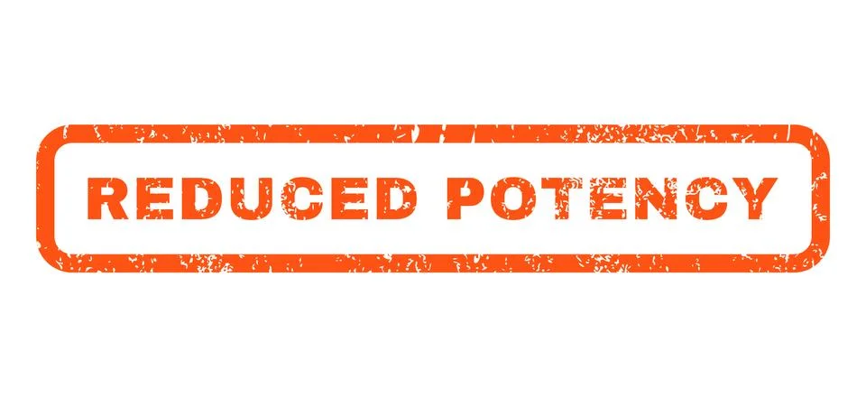 Reduced Potency Rubber Stamp Illustrazione stock