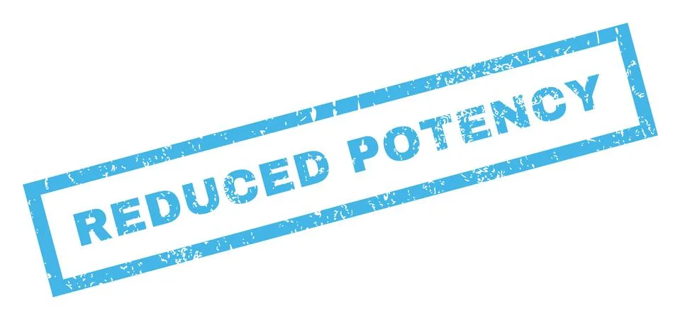 Reduced Potency Rubber Stamp Stock Illustration