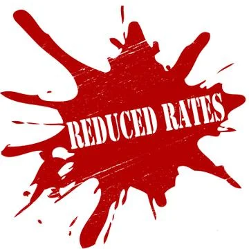 Reduced rates Ilustração Stock