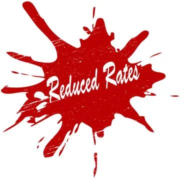 Reduced rates Ilustração Stock