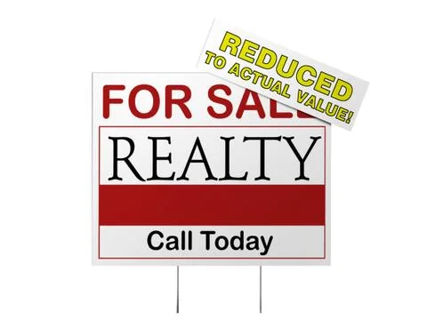 Reduced sign Stock Illustration