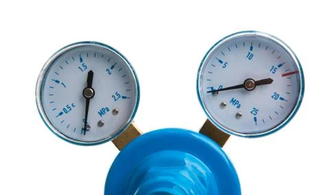 Reducer on the balloon with helium Stock Photos