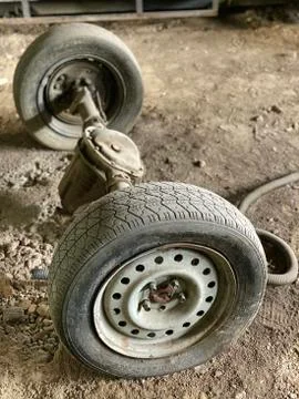Reducer, disks, rubber, Foto stock