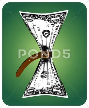 Reducing budget Stock Illustration