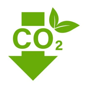 Reducing CO2 emissions icon vector stop climate change sign for graphic des.. Stock-Illustration