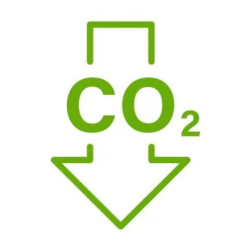 Reducing CO2 emissions icon vector stop climate change sign for graphic des.. Stock Illustration