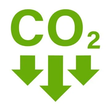 Reducing CO2 emissions icon vector stop climate change sign for graphic des.. Stock-Illustration