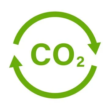 Reducing CO2 emissions icon vector stop climate change sign for graphic des.. イラスト素材