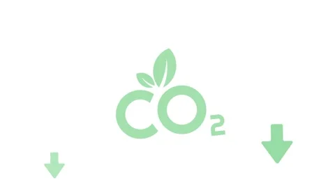 Reducing CO2 emissions to stop climate change sign Stock Footage 273231815