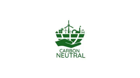 Reducing CO2 emissions to stop climate change sign Stock Footage 276536688