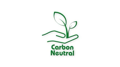 Reducing CO2 emissions to stop climate change sign Stock Footage 283268667