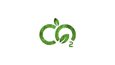 Reducing CO2 emissions to stop climate change sign Stock Footage 287747255