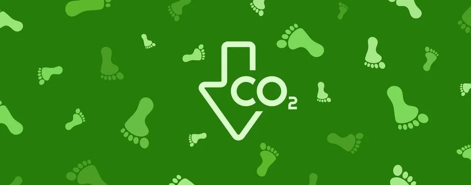 Reducing CO2 emissions to stop climate change sign 库存插图
