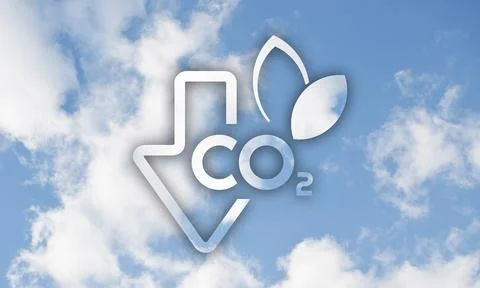 Reducing CO2 emissions to stop climate change sign Stock Photos