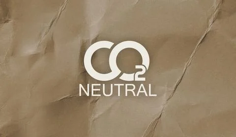 Reducing CO2 emissions to stop climate change sign Stock Photos
