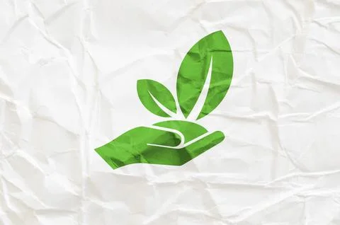 Reducing CO2 emissions to stop climate change sign Stock Photos