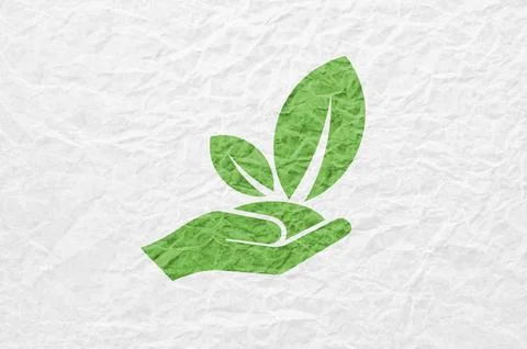 Reducing CO2 emissions to stop climate change sign Stock Photos
