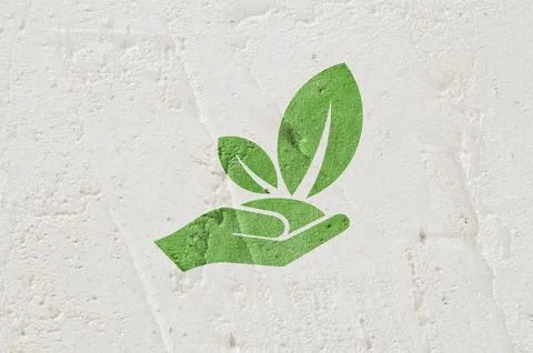 Reducing CO2 emissions to stop climate change sign Stock Photos