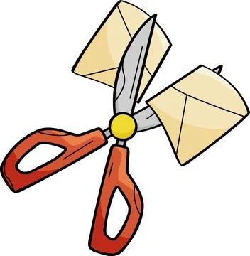 Reducing Email Clutter or Spam Management Illustration Illustration